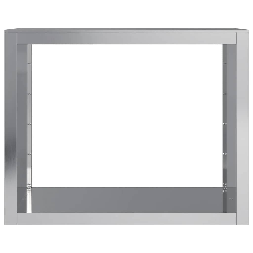 Rack à bois de chauffage en acier galvanisé