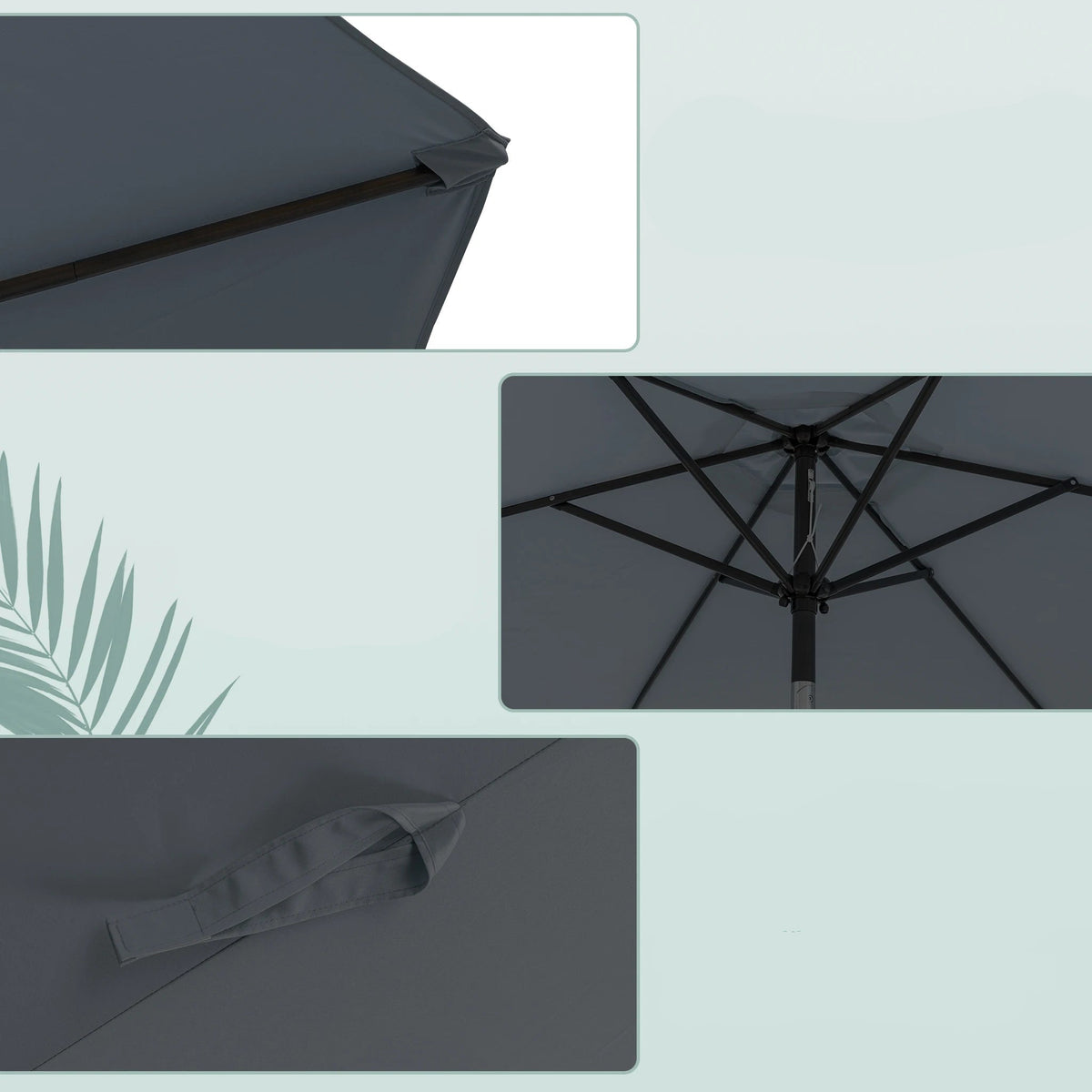 Parasol pliable  300 cm / 245 cm