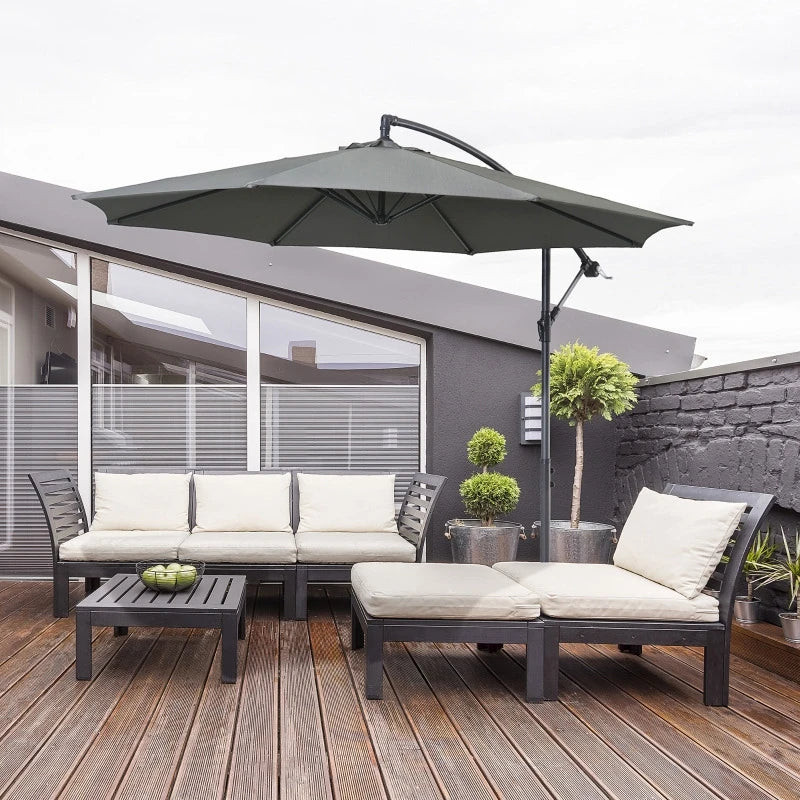 Parasol à manivelle 